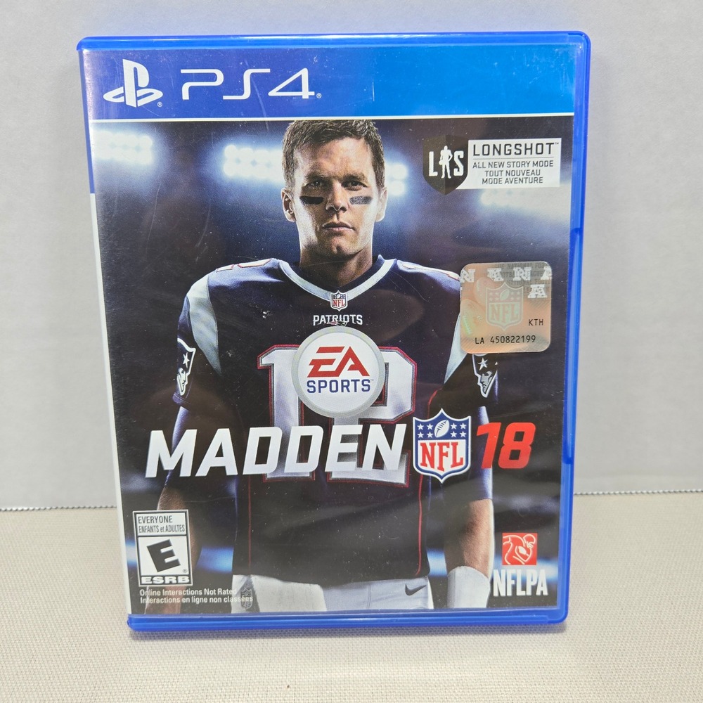 Madden NFL 18 PS4 Game PlayStation 4 Tom Brady Football EA Sports‎